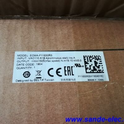 Delta ECMA-F11830RS AC bộ điều khiển động cơ servo 3.0kw 1500rpm 19.1Nm