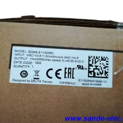 Delta ECMA-E11320RS AC bộ điều khiển động cơ servo 2.0kw 2000rpm 9.55Nm